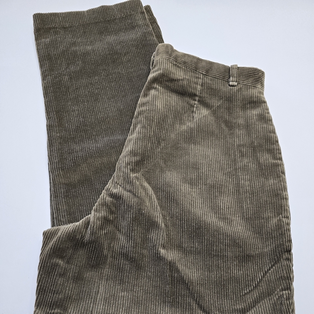 Ladies Cheeno Corduroy Pants - Olive Green